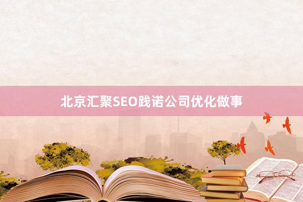 北京汇聚SEO践诺公司优化做事